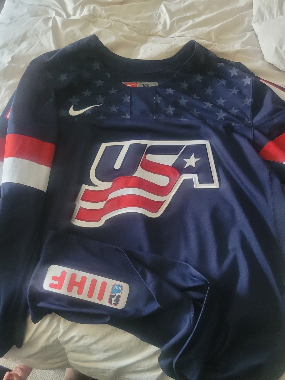 IIHF Nike Team USA Hockey Navy Blue Team Jersey